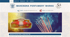 Desktop Screenshot of mahendraperfumery.com