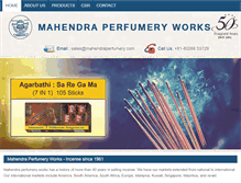 Tablet Screenshot of mahendraperfumery.com